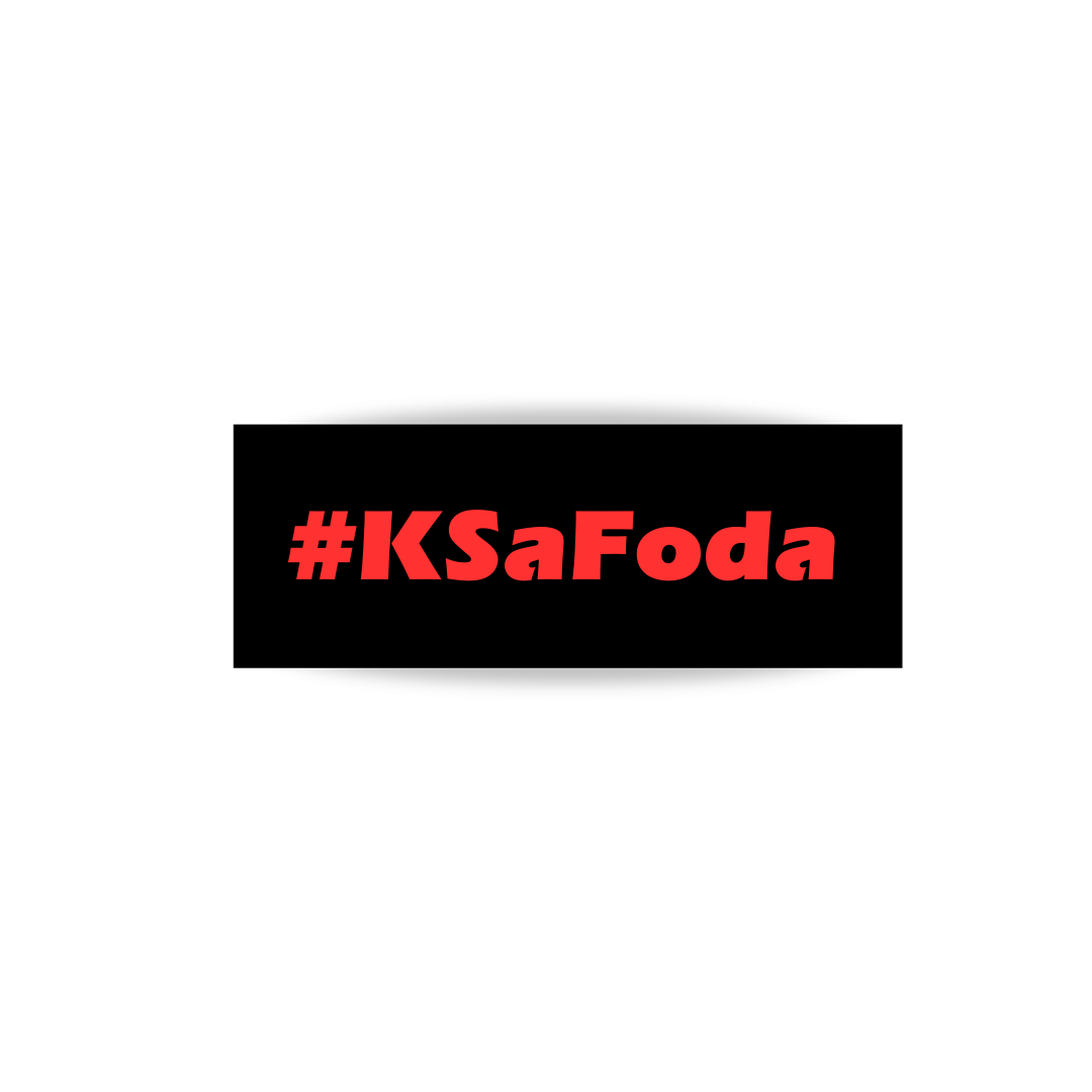Sticker #KSaFoda Rouge