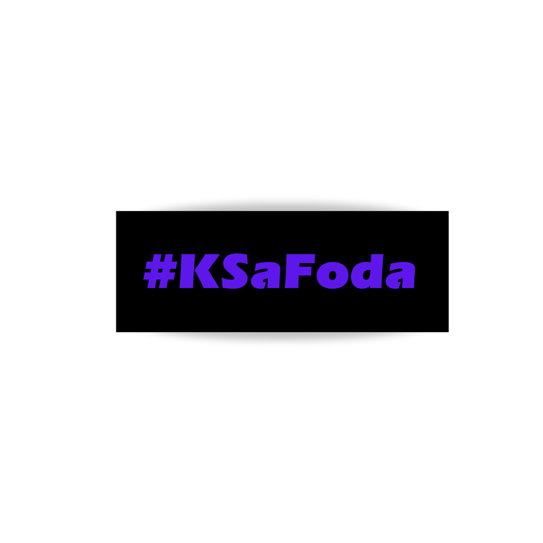 Adesivo #KSaFoda Roxo