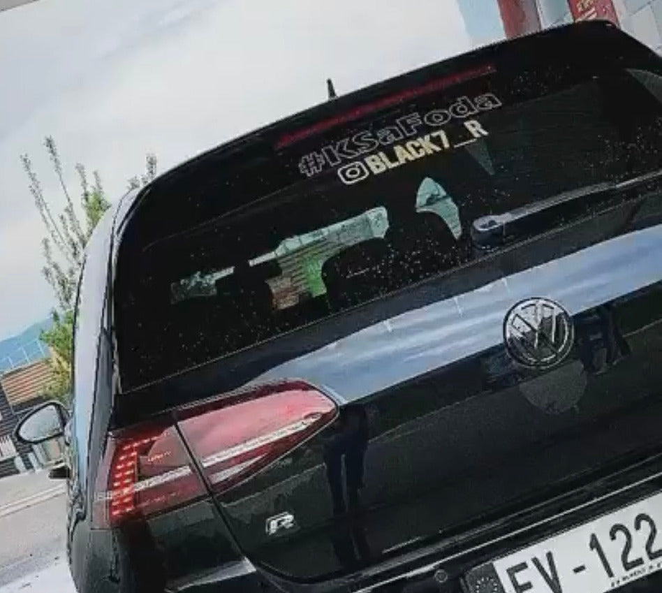 Aufkleber #KSaFoda Ausgehöhlte Bronze