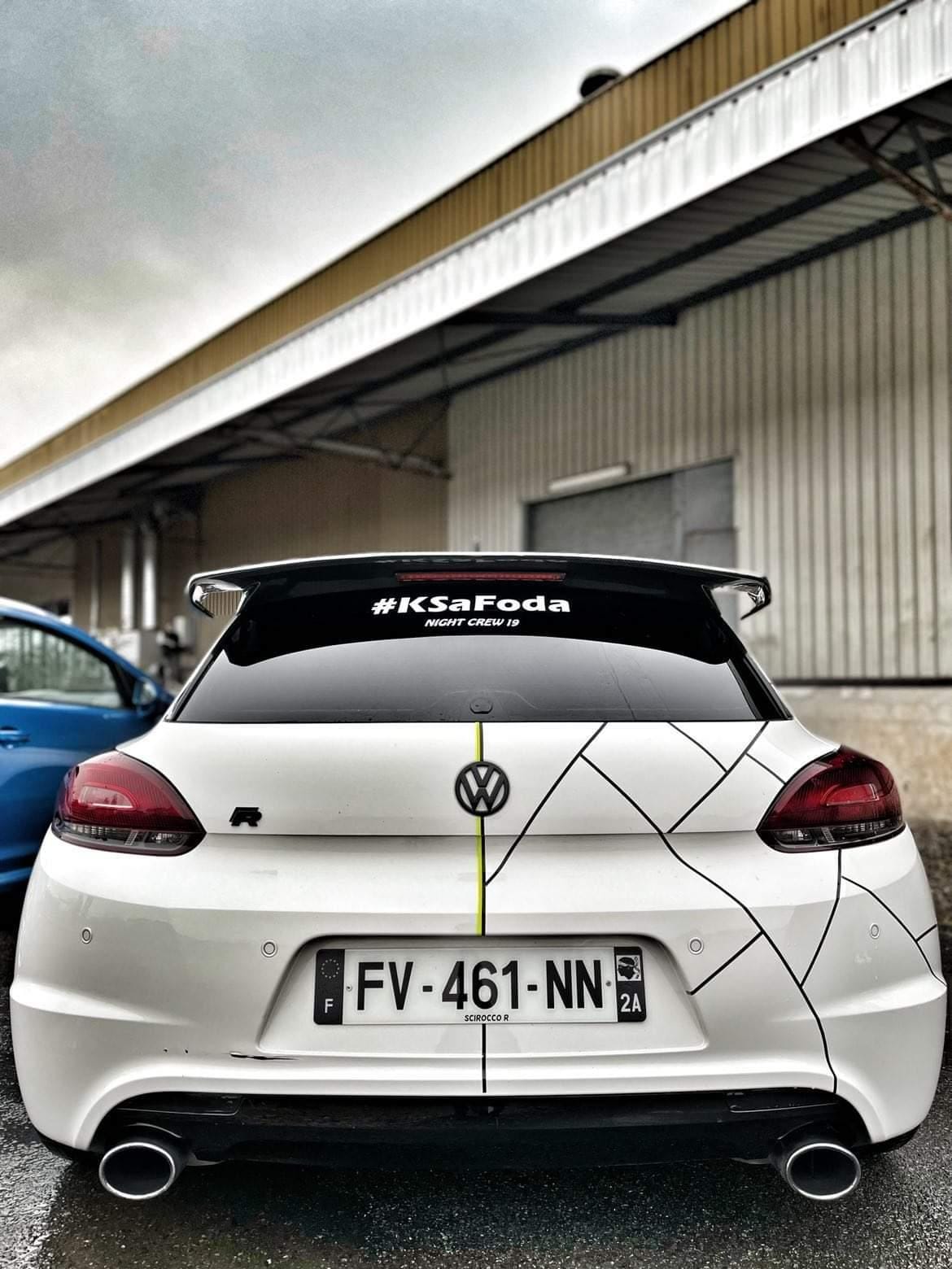 Sticker #KSaFoda Blanc