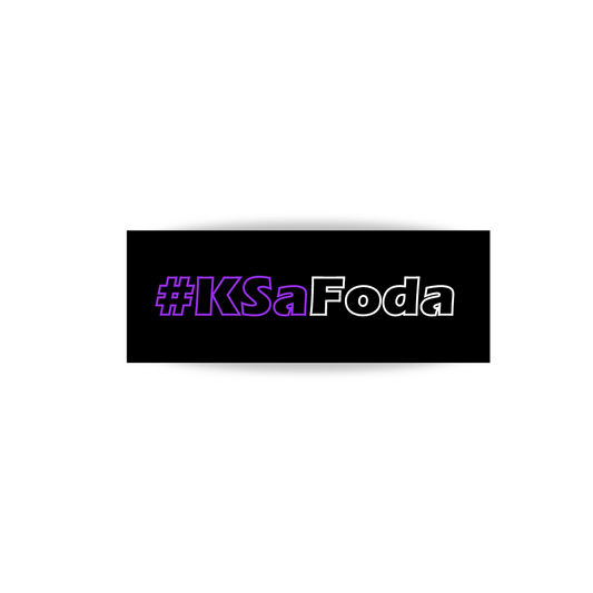 🎁 Sticker #KSaFoda Violet & Blanc Creusé (100% off)
