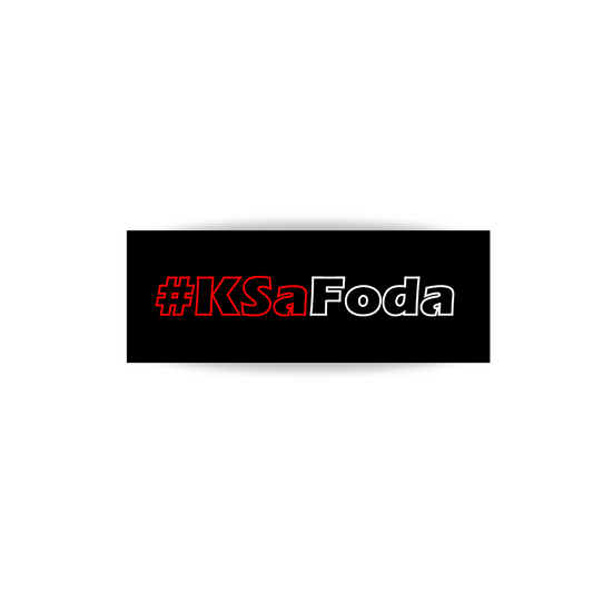 🎁 Sticker #KSaFoda Rouge & Blanc Creusé (100% off)