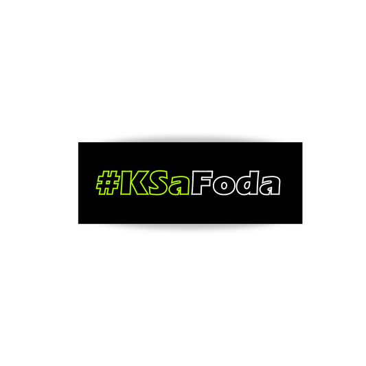 🎁 Sticker #KSaFoda Fluo & Blanc Creusé (100% off)