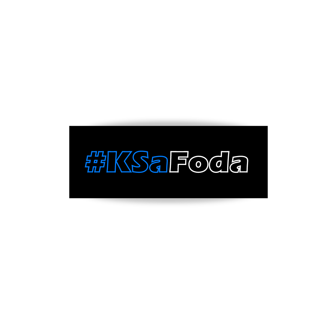 🎁 Sticker #KSaFoda Bleu & Blanc Creusé (100% off)