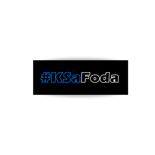 🎁 Sticker #KSaFoda Bleu & Blanc Creusé (100% off)