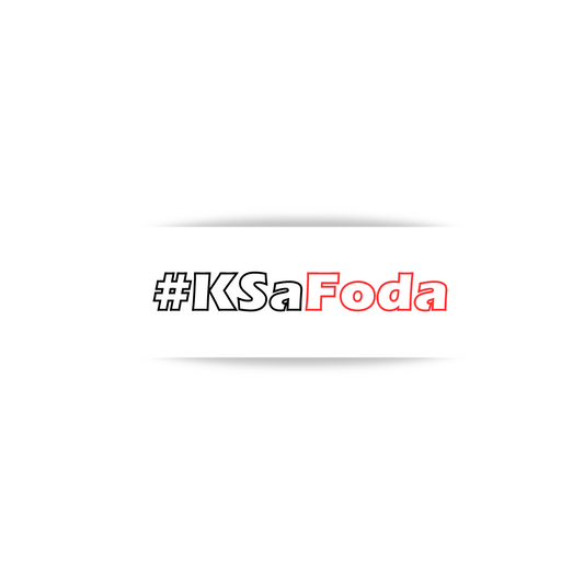 Adesivo #KSaFoda Preto e Vermelho Oco