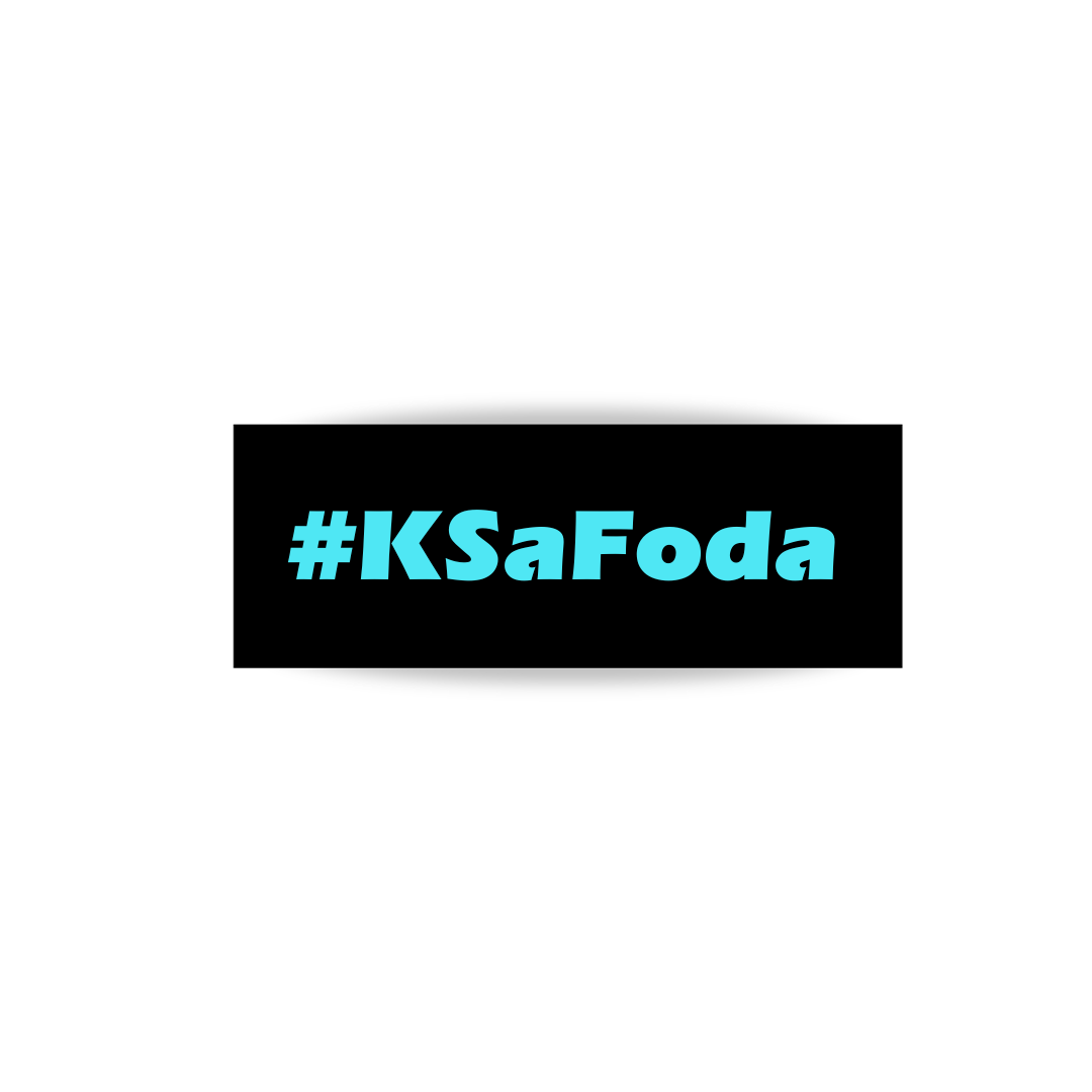 Adesivo #KSaFoda Turquesa