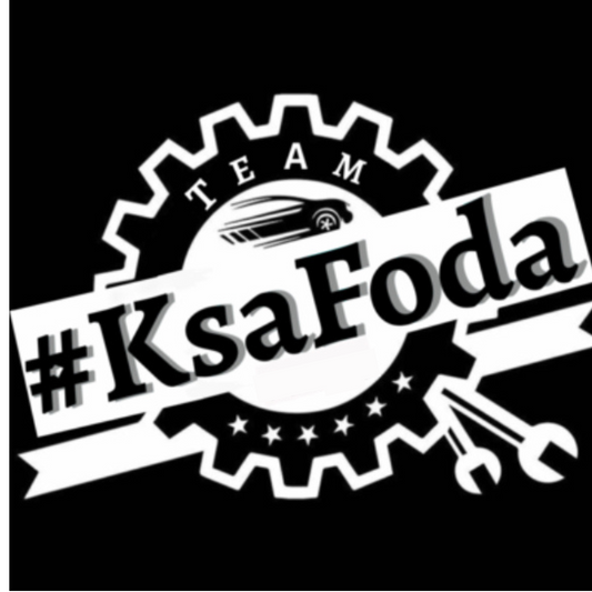Sticker #KSaFoda Logo Blanc