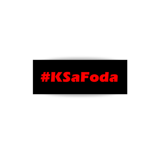 Sticker #KSaFoda Holographique Rouge