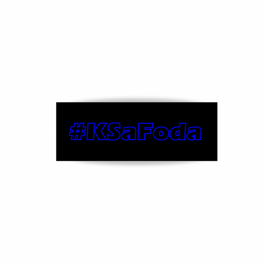 🎁 Sticker #KSaFoda Lumineux Bleu Creusé (100% off)