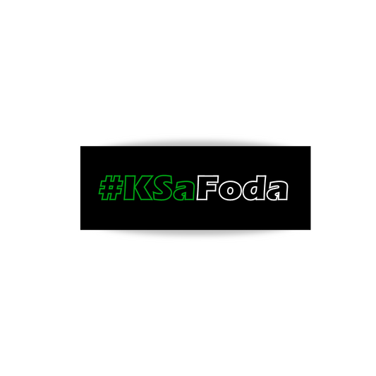🎁 Sticker #KSaFoda Vert & Blanc Creusé (100% off)