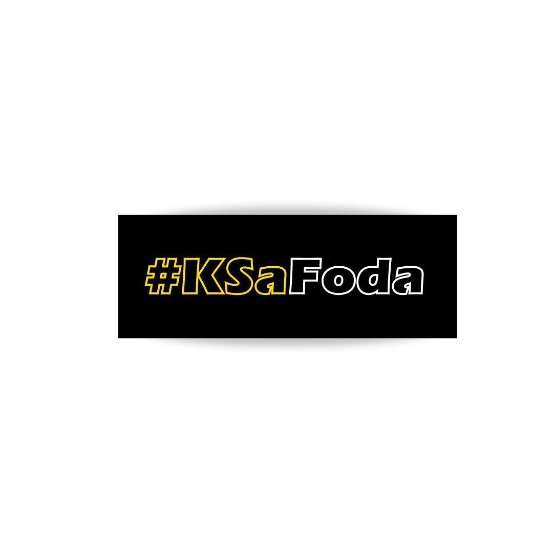 🎁 Sticker #KSaFoda Jaune & Blanc Creusé (100% off)