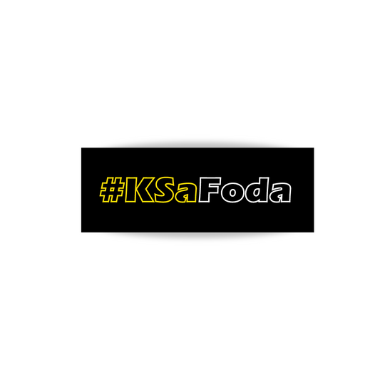 🎁 Sticker #KSaFoda Jaune & Blanc Creusé (100% off)
